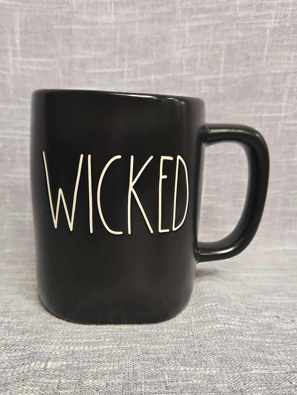 Rae Dunn Black 'WICKED' Ceramic Mug